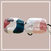 喜挖2店 個性拼色英文適用蘋果AirPods Pro保護套AirPods/2代耳機軟殼男女