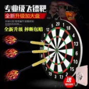 送飛鏢🔥 飛鏢盤 飛鏢組 飛鏢靶 飛鏢套裝 飛鏢用品 鏢靶 標靶 飛鏢盤套裝17寸大號雙面植絨針式飛標盤射擊靶子磁性安