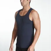 【宜而爽】三槍牌時尚吸濕排汗速乾型男背心(3件組黑色 S-2XL)