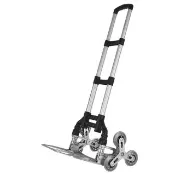 【isona】6輪爬樓梯 鋁合金折疊手推車(買菜車 購物車 手拉車 爬梯車 搬運車)