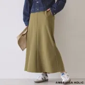 〈AMERICAN HOLIC〉抗皺修身褶線魚尾裙