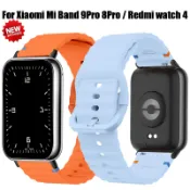 XIAOMI MI 運動矽膠錶帶兼容小米手環 9 Pro/8 Pro 彩色運動替換錶帶 Redmi watch 4 錶帶