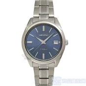SEIKO 精工 SUR371P1手錶 日期 藍寶石鏡面 藍面 夜光 超輕量鈦金屬 男錶【澄緻精品】