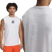 【UNDER ARMOUR】UA 男 Curry 背心_1390352-100(白色)