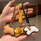 WDF.CO現貨｜2026跑跑動物皮革新款│卡皮巴拉│獅子│小狗│包包吊飾｜鑰匙圈配飾｜汽車掛件｜可愛小物