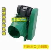 免運【營業用 3碼 3HP 中壓 皮帶式 三相220V抽風馬達 入風口381mm 附腳座 】抽風罩 排風罩油煙罩 送風機