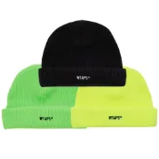 (店+)Wtaps Beanie 毛帽 黑 螢光綠 螢光黃 251MADT-HT01