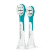 【PHILIPS 飛利浦】HX6032 兒童音波牙刷迷你刷頭｜一盒兩入裝｜適用HX6322及HX6311｜美國製造