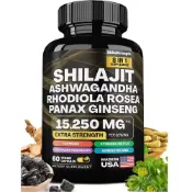 熱銷 喜來芝 膠囊 shilajit 60粒 人蔘南非醉茄紅景天複方膳食補充品