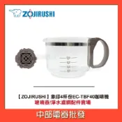 【ZOJIRUSHI】象印4杯份EC-TBF40咖啡機配件賣場:玻璃壺/淨水濾網