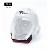 {廠家現貨} 跆拳道護頭 兒童成人WTF防護一次成型跆拳道護具護頭訓練護面頭盔 ZJ6C