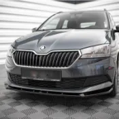 Skoda Fabia MK3 19-21 前下 後下 側裙 鴨尾 尾翼 Maxton Design 【YGAUTO】