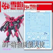 【大頭宅】 雪焰水貼 MG 暗物質 驚異能天使 螢光 專用水貼 鋼彈 SMG04
