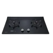 (全省安裝)林內檯面式緻溫玻璃雙口爐瓦斯爐桶裝瓦斯RB-A2660GB-LPG ★送陶板屋餐券1張