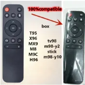 遙控器帶 USB 適用於 Android 電視盒適用於 T95 X96 MX9 M8 M9C H96 tv98 m98-