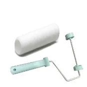 【Anza 瑞典原裝進口】歐洲刷具領導品牌 滾筒刷組 滾筒架/短絨毛滾筒 油漆筒(平整家具產品專用 18cm 白色)