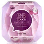 【美妝行】BB COLOR 鑽石型深層卸妝棉 紫色
