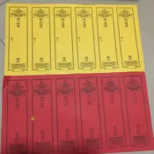 牌位紙 燙金紙 神明用品 39*19.5cm六連牌位紙一包200張紅色黃色佛堂寺院用品包郵  0910