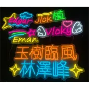 客製化 燈牌 霓虹燈手舉牌 明星演唱會粉絲定製應援燈牌 ins發光生日快樂燈牌LED