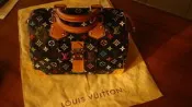 【村上隆 真品 LV 限量黑彩SPEEDY 30 波士頓手提包 M92642】九成新(可小議價)