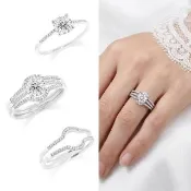 【AURORA 歐羅拉】GIA 30分D color八心八箭天然真鑽 PT950鉑金台 鑽戒女戒婚戒套戒一戒3戴