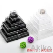 批發價10個起售透明塑料盒子長方形有帶蓋小展示盒收納盒整理標本收藏包裝盒徽章塑膠首飾
