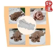 【冰熊矽膠模具｜W字熊造型】  糕diy玫瑰抖音 沙皮狗冰塊模具 冰球