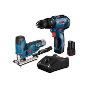 【BOSCH 博世】12V鋰電電鑽/線鋸雙機組(GSB 12V-30+GST 12 V-LI)