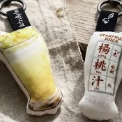 楊桃汁 Starfruit Juice 台灣美食插畫雙面仿絲絨吊飾