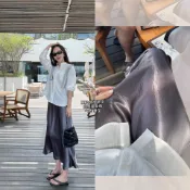 春不晚鎏金裙！雙版本高密光感緞面松緊腰魚尾裙高腰氣質半身裙女#Hi, 貼心優衣家居#