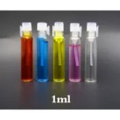 +1ml玻璃瓶 拉管瓶 香水瓶 聞香瓶 試用瓶 分裝瓶 精油瓶 透明瓶 樣品瓶 贈品 試管瓶 玻璃瓶 玻璃罐 漏斗