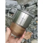 臺灣速發➕免運出口德國 316不鏽鋼咖啡杯 吸管杯 啤酒杯戶外露營杯單層杯隨手杯
