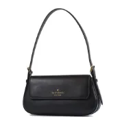 【HOTAI購】【KATE SPADE】 Madison 十字紋防刮翻蓋磁吸肩背包-黑色