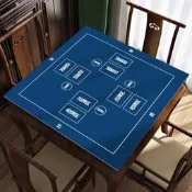 摜蛋專勇靜音房劃桌布撲克牌比賽西誰矽藻泥桌布正方形棋牌室桌墊