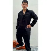 (店+)黑色連身工作服 黑連身 黑色連身技工服 連身服