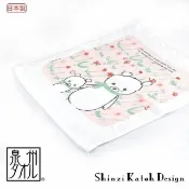 croissant 科羅沙 加藤真治無撚圍巾熊方巾 粉(花朵款)34*36公分