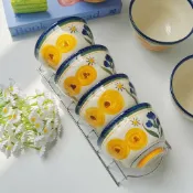 陶瓷碗盤禮盒 陶瓷碗 家用餐具陶瓷碗盤 中式復古創意ins釉下彩家用陶瓷飯碗 高顏值面碗湯碗套裝甜品餐具