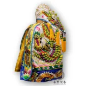 (店+)永羣沉香 半手工月眉麟龍袍 龍袍 神明衣 白色 吳府王爺 一尺三 一尺六神尊穿