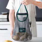 Reusable Fruit Vegetables Shopping Bag Tote Mesh Woven Net H