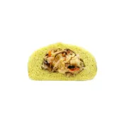 (店+)【福穀樂】高麗菜菇菇包1顆(全素 菜包 粉絲 壺底油 全植物 菠菜粉 創意蔬食 蔬食料理 雜糧穀物 早餐推薦 懶人料理)
