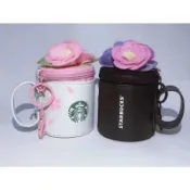 星巴克 Starbucks 茶花 花朵杯吊飾 零錢包 鑰匙扣 花朵造型