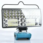 百家樂百貨市場 適用牧田Makita 18V電池 14.4V USB Type -C快充工作燈LED 7寸8寸