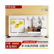 (店+)熱賣🔥辦公桌面洞洞置物架 洞洞板隔斷電腦桌面屏風 桌上收納架 書桌文具收納神器鐵藝磁吸 展示架 電競架 掛架 整理架