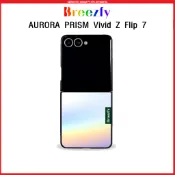(Breezfy) AURORA PRISM Vivid Z 翻蓋保護殼適用於 Galaxy Z Flip 7/6/5/