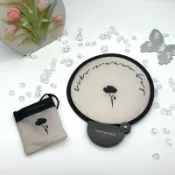 【台灣發貨 高品質】新款摺疊團扇無反光板款收納袋全新升級高級感便攜式摺疊扇子旅遊
