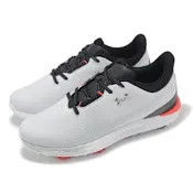Under Armour 高爾夫球鞋 Drive Fade 男鞋 寬楦 白 黑 防水鞋面 緩衝 支撐 運動鞋 UA 3027878100