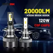 小胖達生活百貨 【超亮大芯片】 1對 H4 汽車 LED大燈 燈泡 20000LM CSP H7 H1 H11 9005 頭燈 霧燈