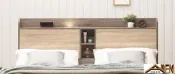 亞倫傢俱*肯尼斯耐磨木紋6.2尺床頭片
