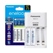 (店+)國際 eneloop電池套裝組 BQ-CC17智控型4槽充電器+3號2顆電池-標準款