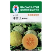 (店+)【天橙種子】洋香瓜種子 V-130 約10粒  蔬果種子 水果類 農友種苗 彩色原包裝